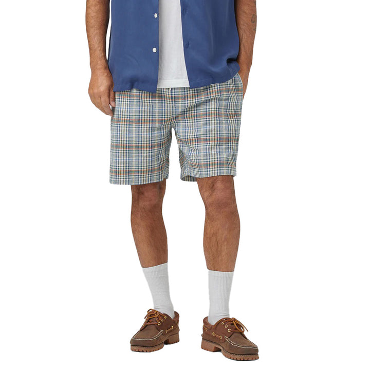 Portuguese Flannel Summer Plaid Shorts Multi Model Front Image
