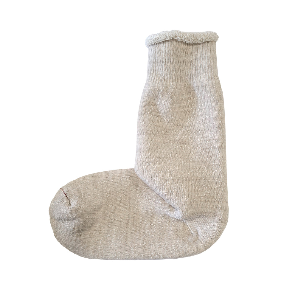 RoToTo Double Face Crew Socks Oatmeal Main View