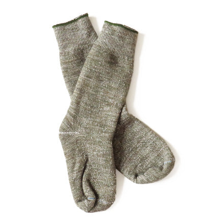 RoToTo Double Face Socks Army Green Main View Image