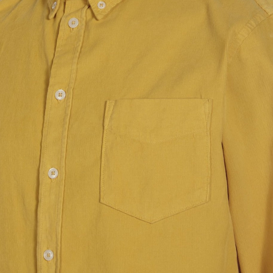 Universal Works Everyday Shirt Mustard Detail  View