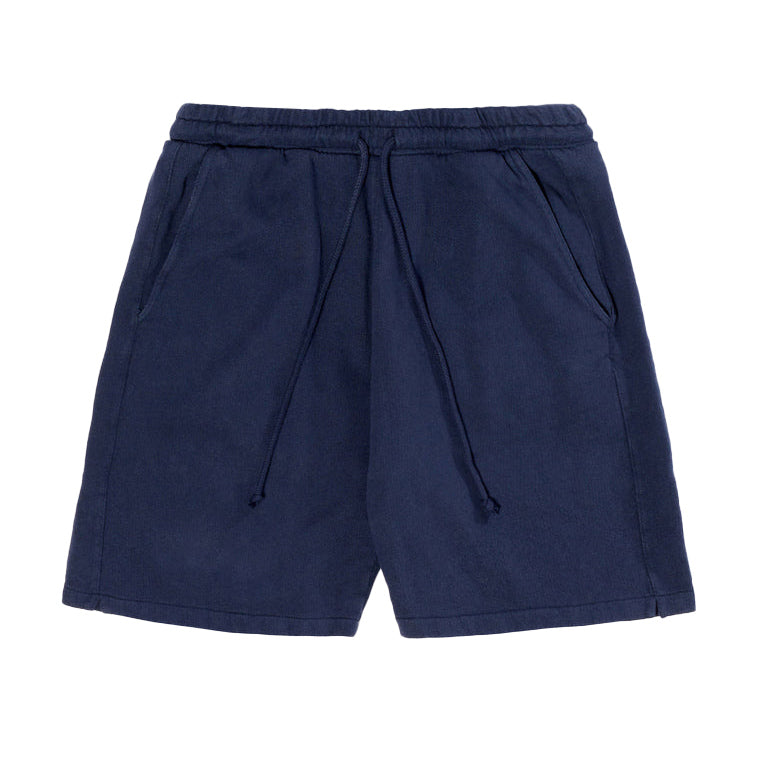 Universal Works Track Short Dry Handle Loopback Navy Front View Image