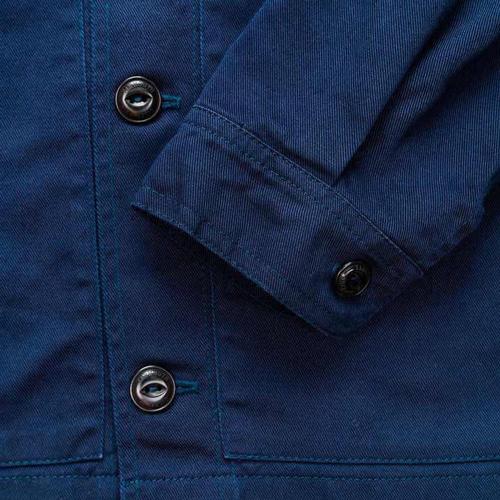 Yarmouth Oilskins The Drivers Jacket Navy Cuff Detail View