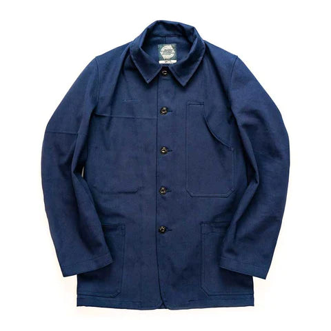 Yarmouth Oilskins The Drivers Jacket Navy Front View Image