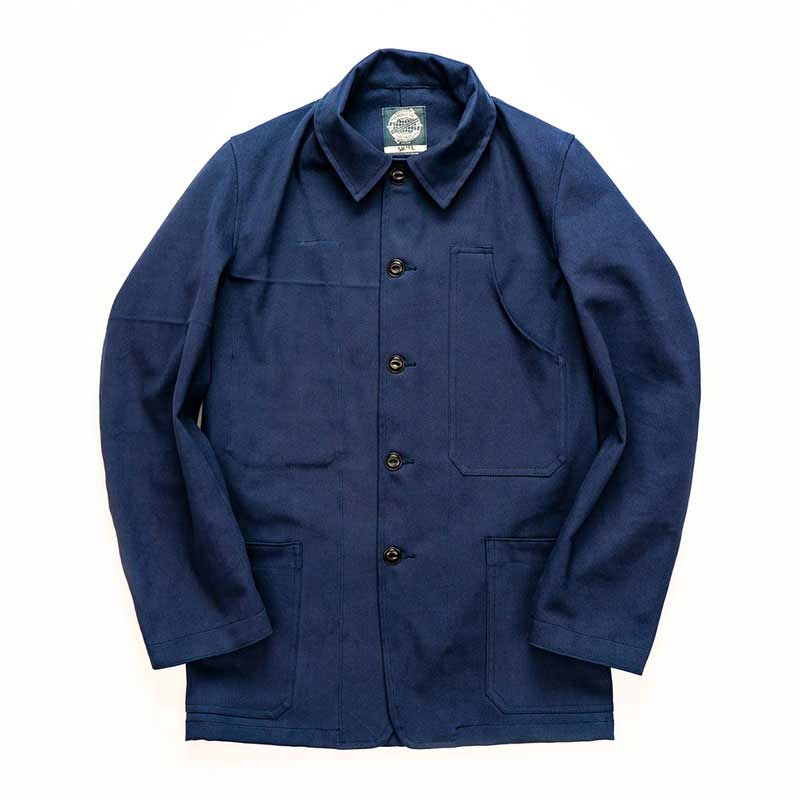 Yarmouth Oilskins The Mechanics Jacket Navy Front View Image