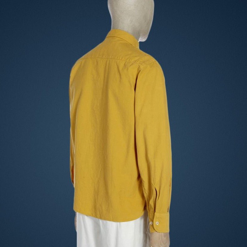 Fine Cord Everyday Shirt Mustard - Merchant Menswear