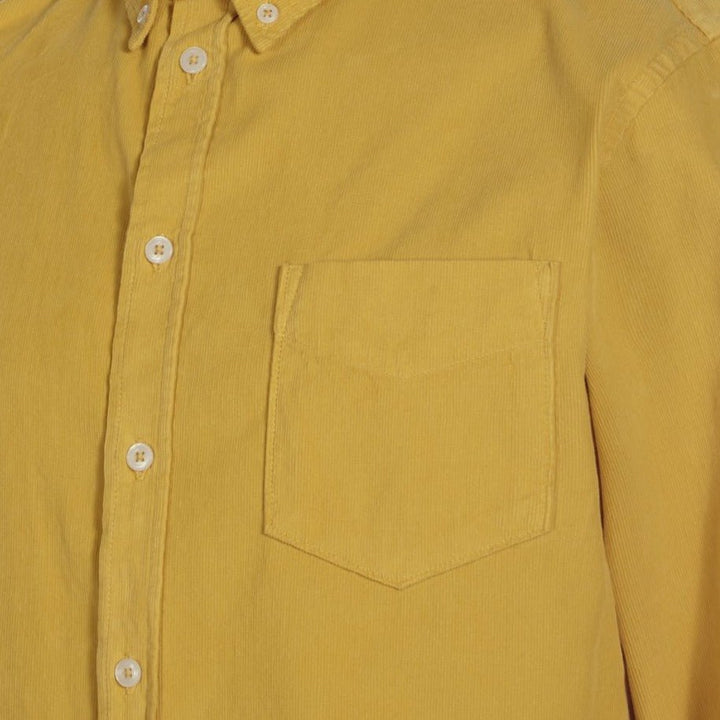 Fine Cord Everyday Shirt Mustard - Merchant Menswear