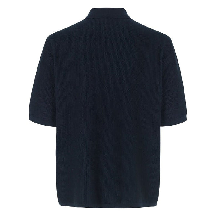 Garam Zip Polo Dark Navy - Merchant Menswear