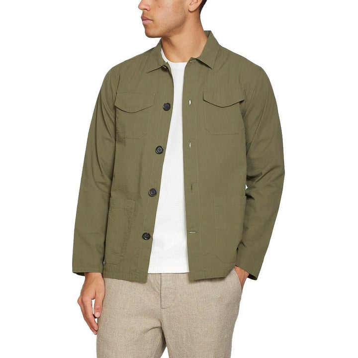 Hockney Shirt Jacket Green - Merchant Menswear