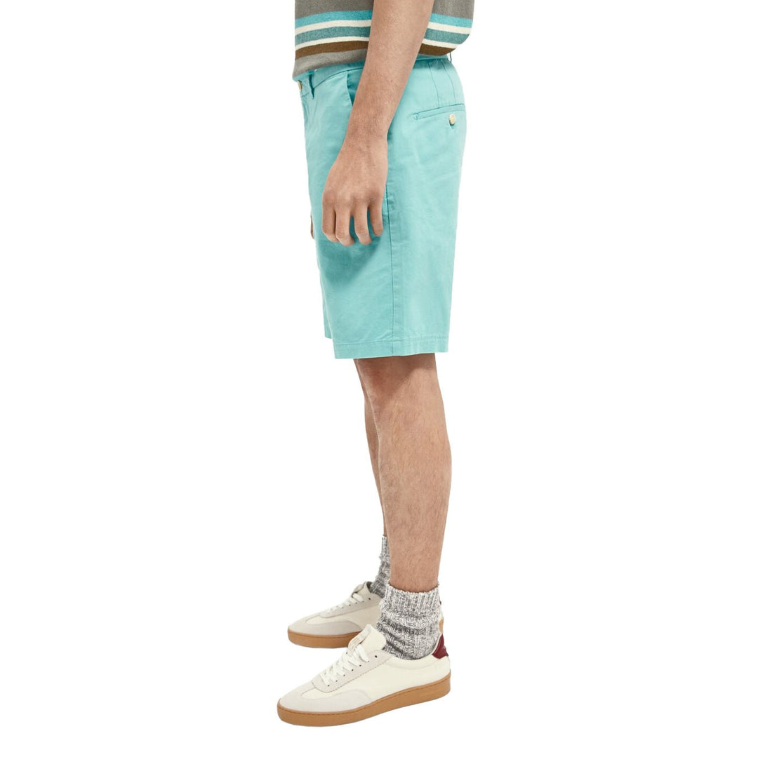 Stuart Pima Cotton Shorts Azure - Merchant Menswear