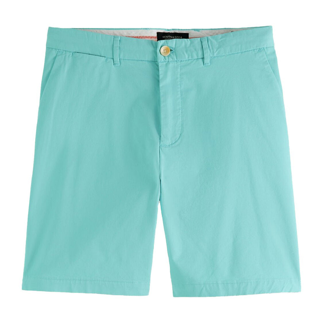 Stuart Pima Cotton Shorts Azure - Merchant Menswear