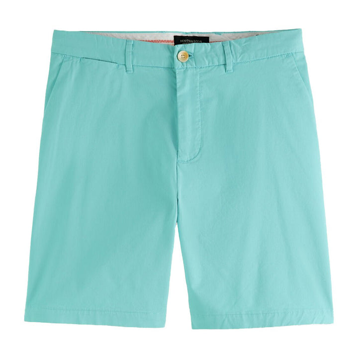 Stuart Pima Cotton Shorts Azure - Merchant Menswear