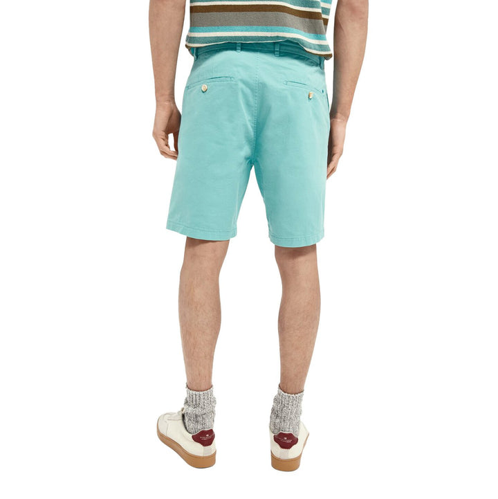 Stuart Pima Cotton Shorts Azure - Merchant Menswear